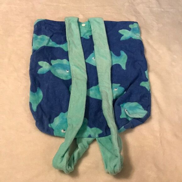 Jay Franco Fish Print Swim Terry Cloth Swim Bag - Picture 3 of 5